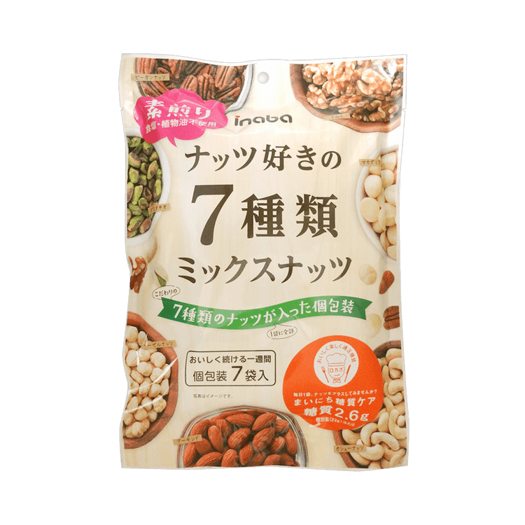 Foods　INABA　mixed　of　and　22g×7　healthy　Delicious　nuts　bags　Inaba　kinds