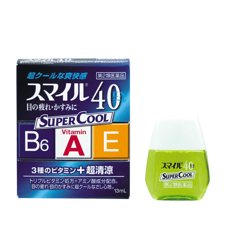 【日本直邮】狮王smile 40眼药水滴眼液缓解眼睛疲劳/结膜充血13ml超凉爽