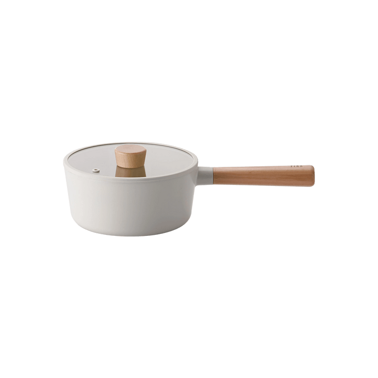 NEOFLAM FIKA Pot Set, 7 (18cm) Sauce Pan & 9 (22cm) Low Pot with Lid