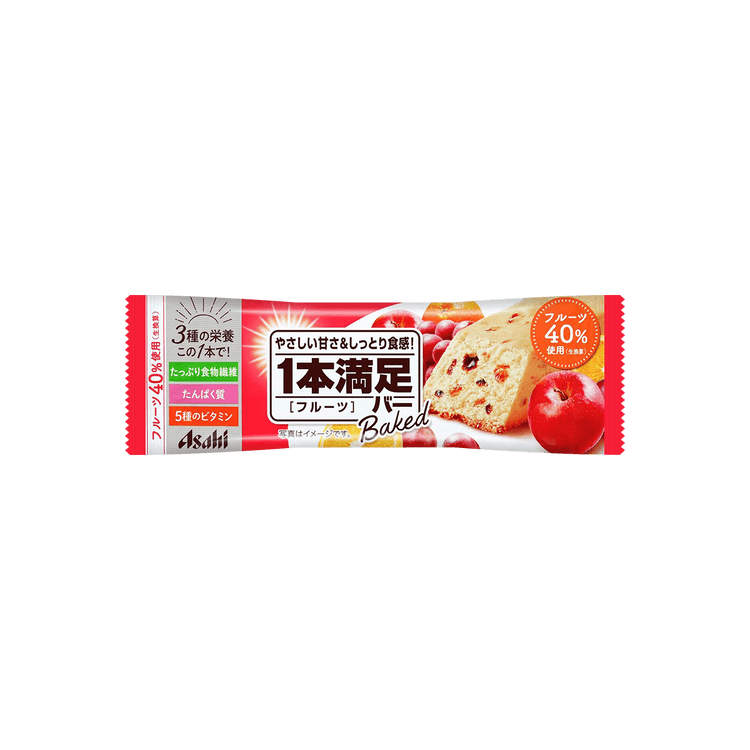 日本ASAHI朝日 一本满足能量棒 水果味 40g