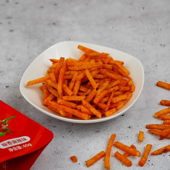 滇二娃 原切土豆丝 薯条 椒香麻辣味 65g【云南特产】