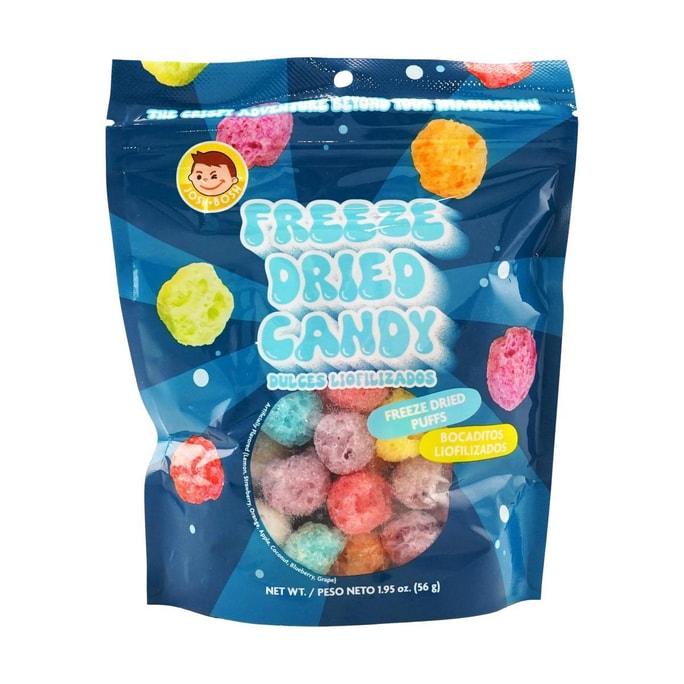 Freeze Dried Candy Puffs Assorted Fruits 1.95 oz