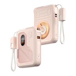 Five In One Multi Function 3C Certified Wireless Magnetic Power Bank Ice Pink 20000mAh 1 Piece