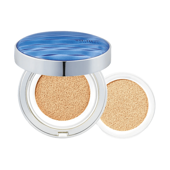 韩国SU:M37°苏秘 水漾CC气垫霜 #01 Light Beige 浅米色 SPF50+/PA+++ 15g*2 水润遮瑕 保湿透亮 自然光泽 持妆气垫替换装组合