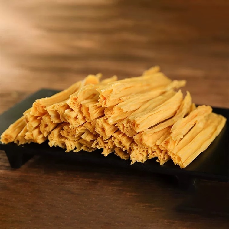 豆の風味が豊かで、歯ごたえがあり美味しい「スモーキー」なヤムイモと豆腐皮のスライスのボウル[低脂肪で軽い][冷菜、炒め物、スープ、火鍋、エスカルゴビーフン、辛い火鍋の材料]150g 8