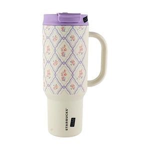 Starbucks Stainless Steel Double Drinking Mouth Cup Large Capacity Water Cup 1189ml [Garden Waltz]