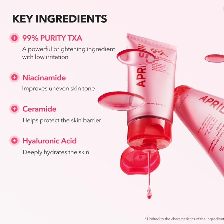 韩国 aprilskin 烟酰胺夜间紧致面膜80ml 3