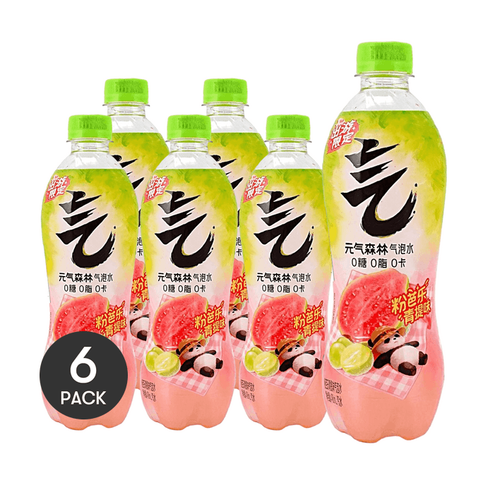 탄산수, 핑크 구아바 & 청포도 맛, 473ml *6개입【6팩】【설탕 0g, 지방 0g, 칼로리 0】【계절 한정 상품】
