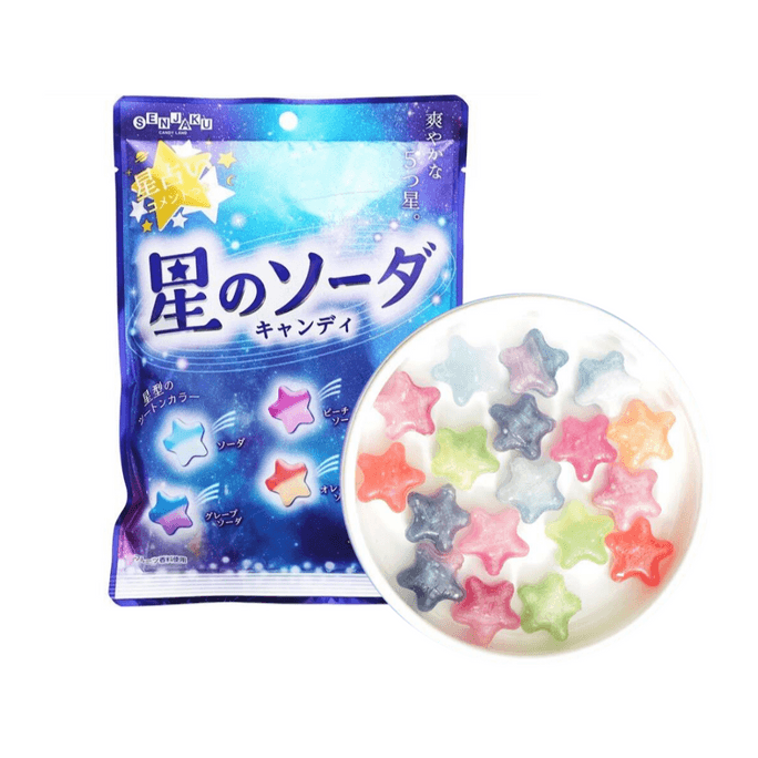 Star-Shaped Fruit-Flavored Candies 85g