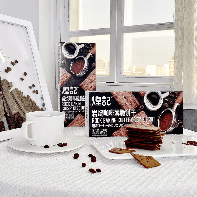 煌记 岩烧咖啡薄脆饼干 160g 6
