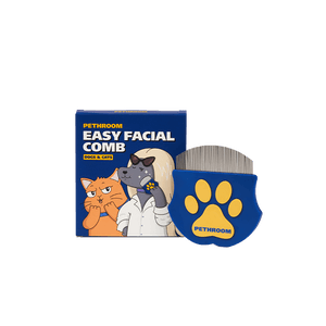【中国直邮】 韩PETHROOM 宠物面梳猫咪梳子狗狗脸部去浮毛排梳针梳5.3*6.6*5cm*1件