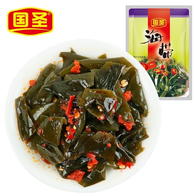 [중국 직송] 과성 [복건맛] 매운 다시마 조각, 봉지당 65g, 반찬, 전채요리 또는 바로 먹을 수 있는 간식으로 완벽합니다.