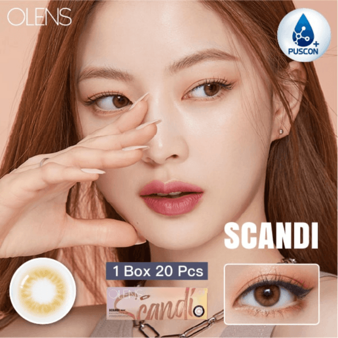【中國直郵】 韓國 O-LENS 日拋 榛木棕 Scandi Hazel 10片裝 銷售冠軍 -1.00(100)