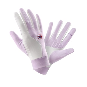 Outdoor Riding Waterproof Warm Gloves Purple L 1 Pair