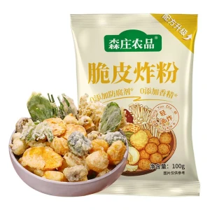 Senzhuang Agricultural Products Crispy Fried Powder for Vegetable Balls and Meat Coating, Fragrant and Crispy When Fried, Pre-Mixed Flour for Frying Chicken, 100g*1 Bag