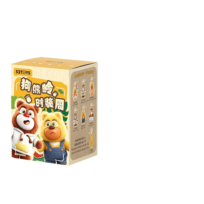 Boonie Bears Dog Bear Ridge Fashion Week Plush Blind Box Pendant Trendy Play 15cm