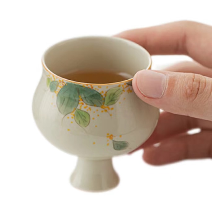 Talk About 12 Flower God High Tea Cup Kung Fu Tea Set Sample Tea Cup Household Ladies Ceramics - Fragrans 1 Pc