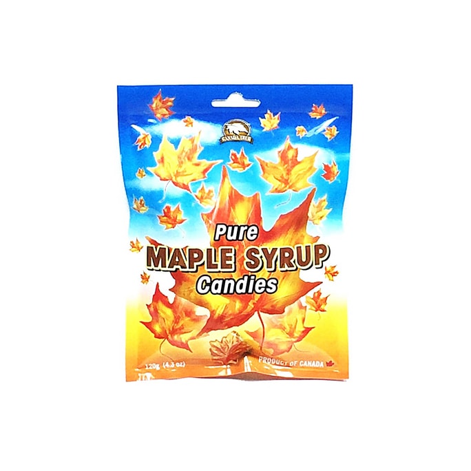 カナダ CANADA TRUE ピュアメープルシロップ 絶妙なビニール袋入り 120g