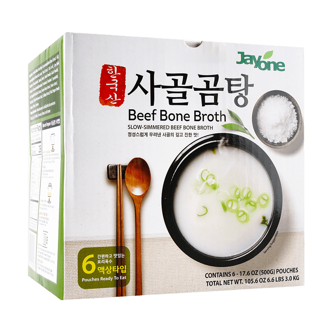 Korean Beef Bone Soup Broth 500g x 6 packs