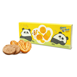皇玥 [原版直送] 原味蝴蝶霜+榛果脆曲奇 熊貓精裝禮盒 [餓篇] 128g