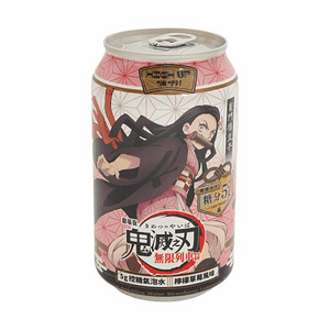 嗨啊 控糖气泡水 鬼灭之刃 柠檬草莓味 330ml【动漫主题包装】【清爽气泡】