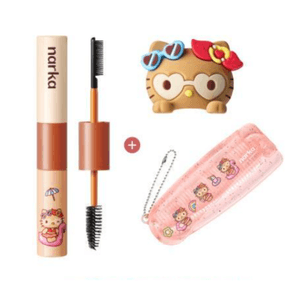 【韓国直郵】韓国 narka 最新強力セット碎髪クリーム 1本 Hello Kittyコラボヘアクリップ 1個+折りたたみコーム 1個