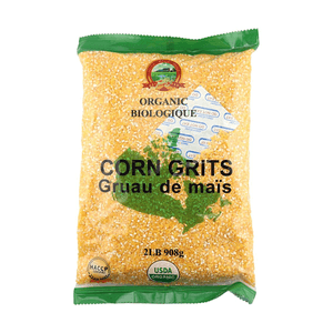 Gruau de maïs biologique (petit grain) 32.0oz【Certifié biologique】【Biologique USDA】
