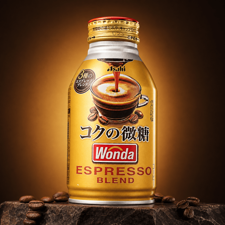 ASAHI Wonda Koku No Bitou Espresso Blend Premium Canned Coffee