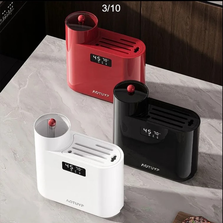 【中國直郵】 小米有品 廚房刀筷消毒烘乾器 小型多功能刀具砧板收納架 家用筷籠 一台 白色 9