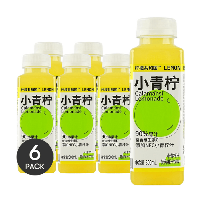 柠檬共和国 小青柠果汁 300ml*6【6瓶装】