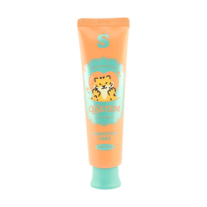 오스템 S 센서티브 케어 치약 4.23 oz [트리칼슘 인산염 19% 함유][후레쉬 민트][젠틀 케어]