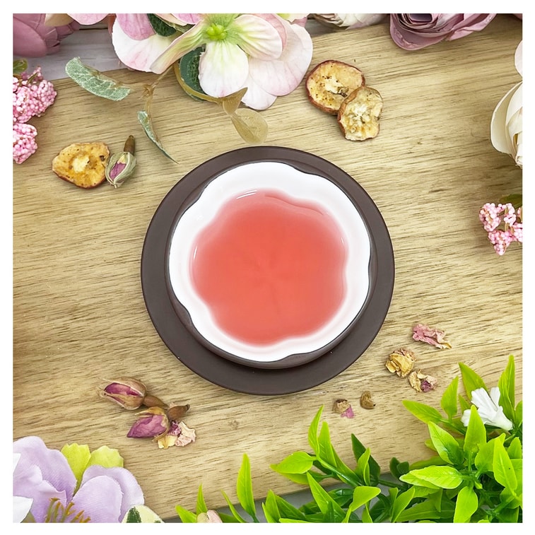 [台灣直郵]茶粒茶 山楂玫瑰洛神茶立體茶包 5g*8入 5