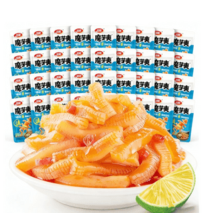 ウェイロン【新ダイフレーバー】こんにゃくせんべい、ベジタリアントライプ、ダイ風パッションフルーツ鶏足すりつぶし味 - 酸味、辛味、美味しさ、18パック入り（約345g）