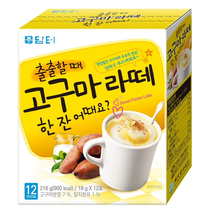 韓国ダムトゥ スイートポテトラテ 12個入×18g