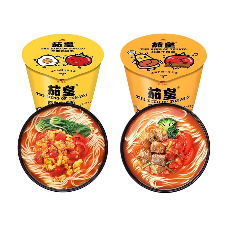 Tomato Egg Noodles & Xinjiang Tomato Beef Noodles 2 barrels