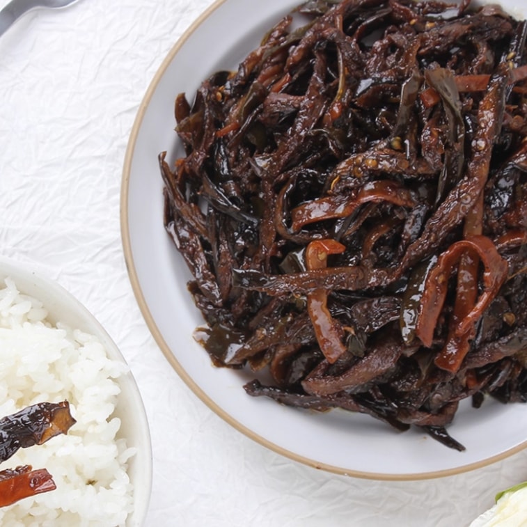 Pickled eggplant dried chili pickles side dishes pickles 245g 3