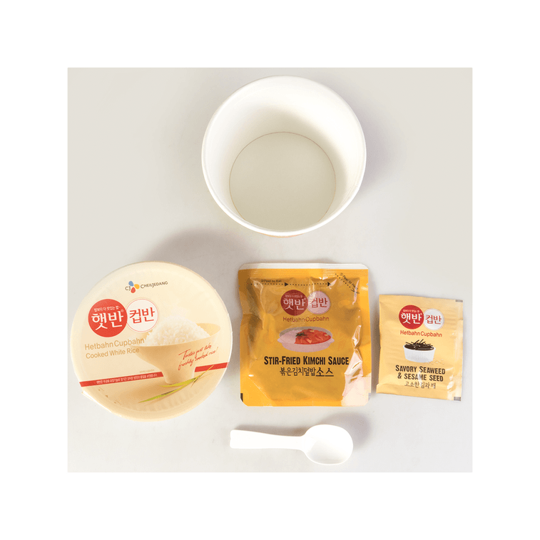 Cooked White Rice with Stir-Fried Kimchi - Instant Rice , 8.72 oz 12