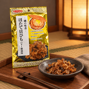 Scallop Mantle Butter Soy Sauce Flavor 0.28 oz【Hokkaido Scallop】【Rich Butter Soy Sauce Aroma】