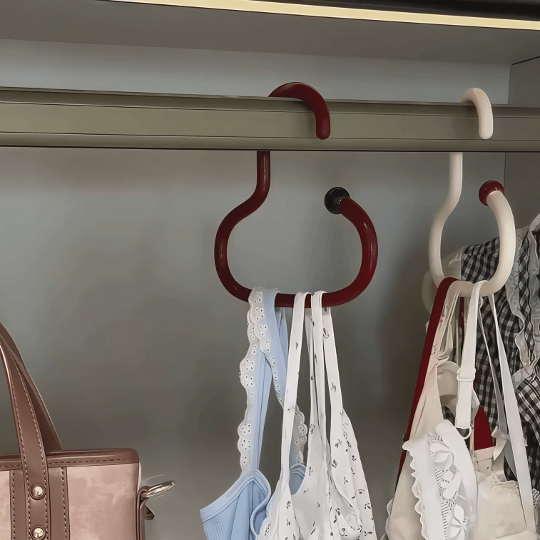 Clothing storage magic tool, coat and hat hook, multifunctional hanging hook, white, 3 pieces 4