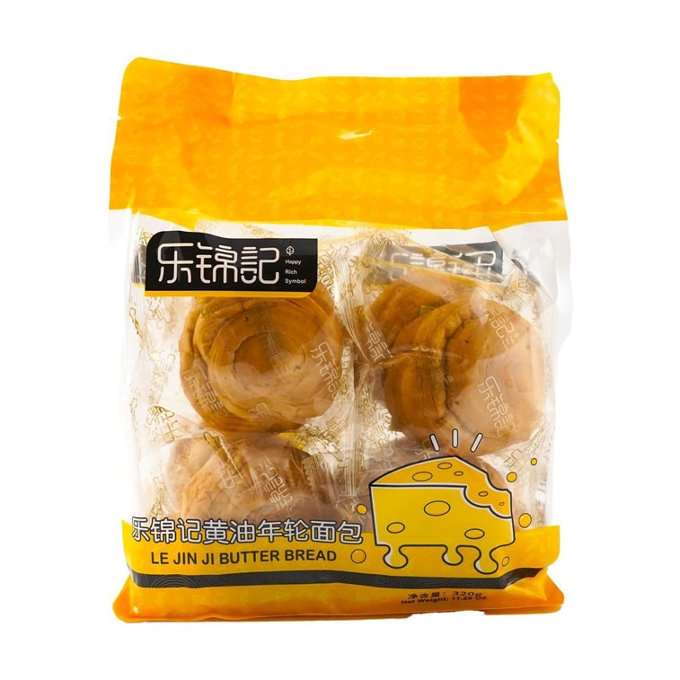 樂錦記 奶油年輪麵包 40g*8 9