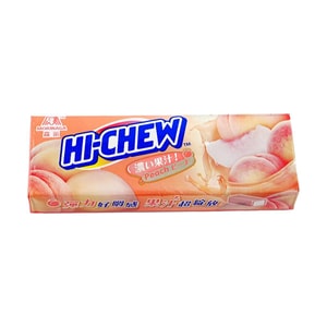ハイチュウチューイーキャンディピーチフレーバージェリーガミーキャンディ 1.20 oz