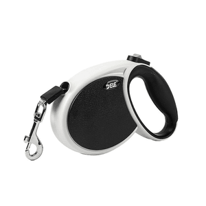 【中国直邮】 得乐 狗狗牵引绳自动可伸缩中型犬经典轻经典黑5m*1.1cm*1个