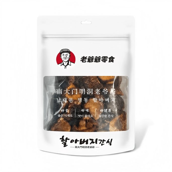 [중국 직배송] 남대문 명동 할아버지표 바삭한 버섯튀김 - 짭짤하고 향긋하며 바삭하고 영양 가득하며 든든한 한입 크기 버섯, 밀봉 포장, 여가, 나들이, 식사 또는 여럿이 함께 즐기기에 좋습니다. 1봉지 80g