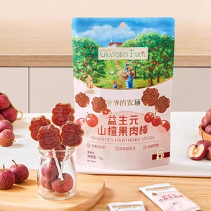 Probiotic and Prebiotic Hawthorn Fruit Bar, 2.54 oz