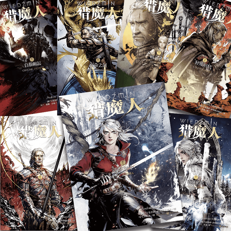 中国直送】The Witcher 7巻 オリジナル ウィッチャー ゲーム 小説 海外