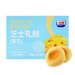 光明 乳酪乳酪餐包 奶油夾心麵包 8枚裝 350g 【健康早餐】