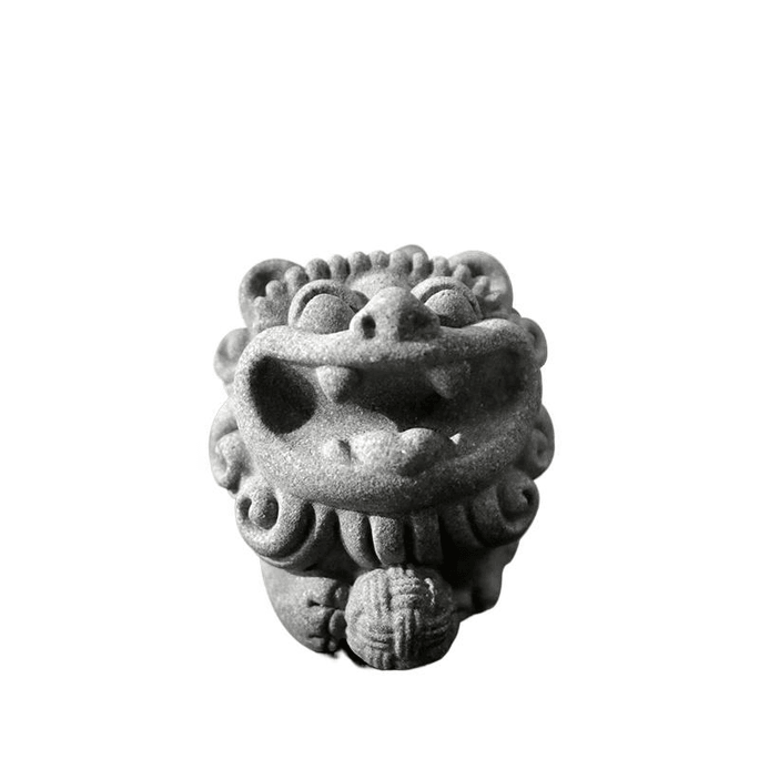 Hydrangea Little Lion Pen, Zhuang Pen Rest, Paperweight, Calligraphy Practice Special Paper Press 6.5*5.5*6cm*1 Piece