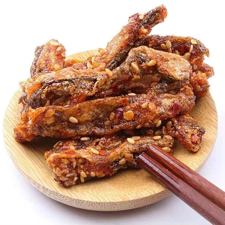 Instant Spicy Fish Skin Snack 25g*2 packs 3