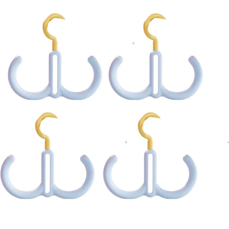  海蓝星 多巴胺双头旋转挂钩 蓝色 白色 可串联可旋转 不滑落不留痕 两件 7