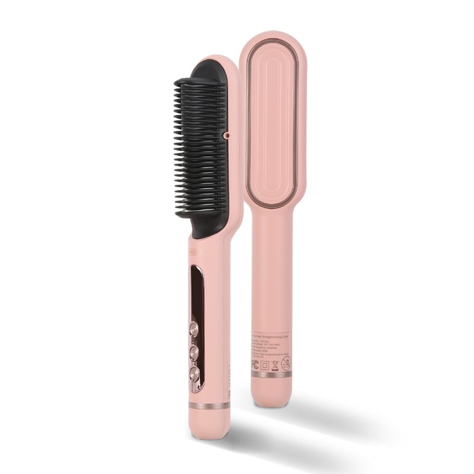 K·SKIN Negative Ion Straight Hair Comb Pink 1PC